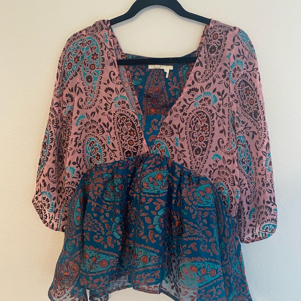 Floreat (Anthropologie) blouse size small